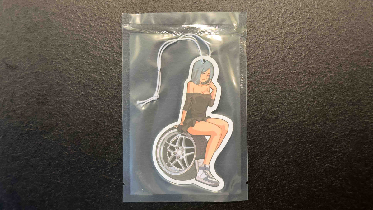 Anime girl on tires